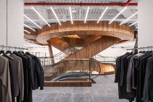Image 3: Leaving one floor, this wonderful sight makes you want to go straight to the next - and linger there. Author credit: Photograph by Marco Cappelletti, Courtesy of OMA